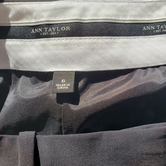 Ann Taylor Pant Black 6 - Picture 3 of 5